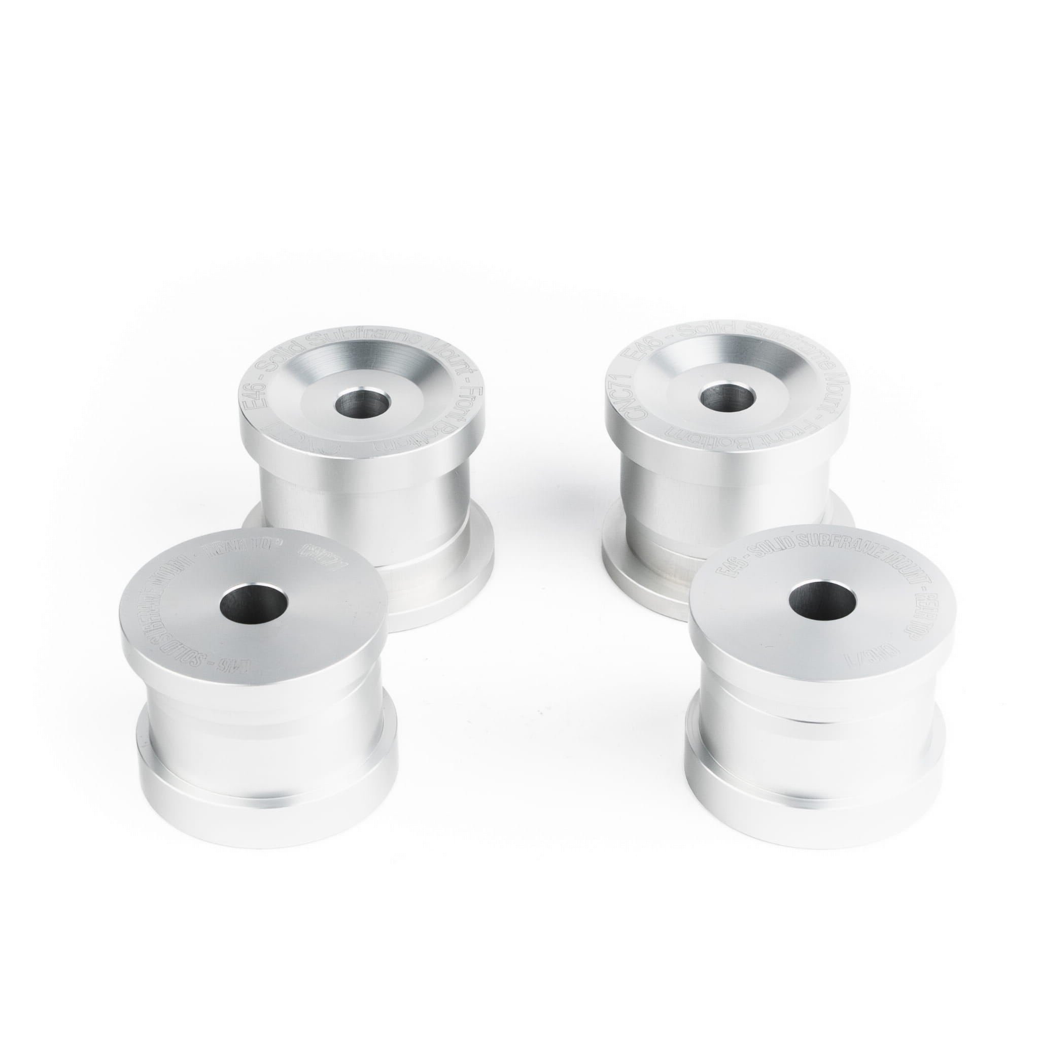 CNC71 achter subframe solid aluminum bushings set BMW E46