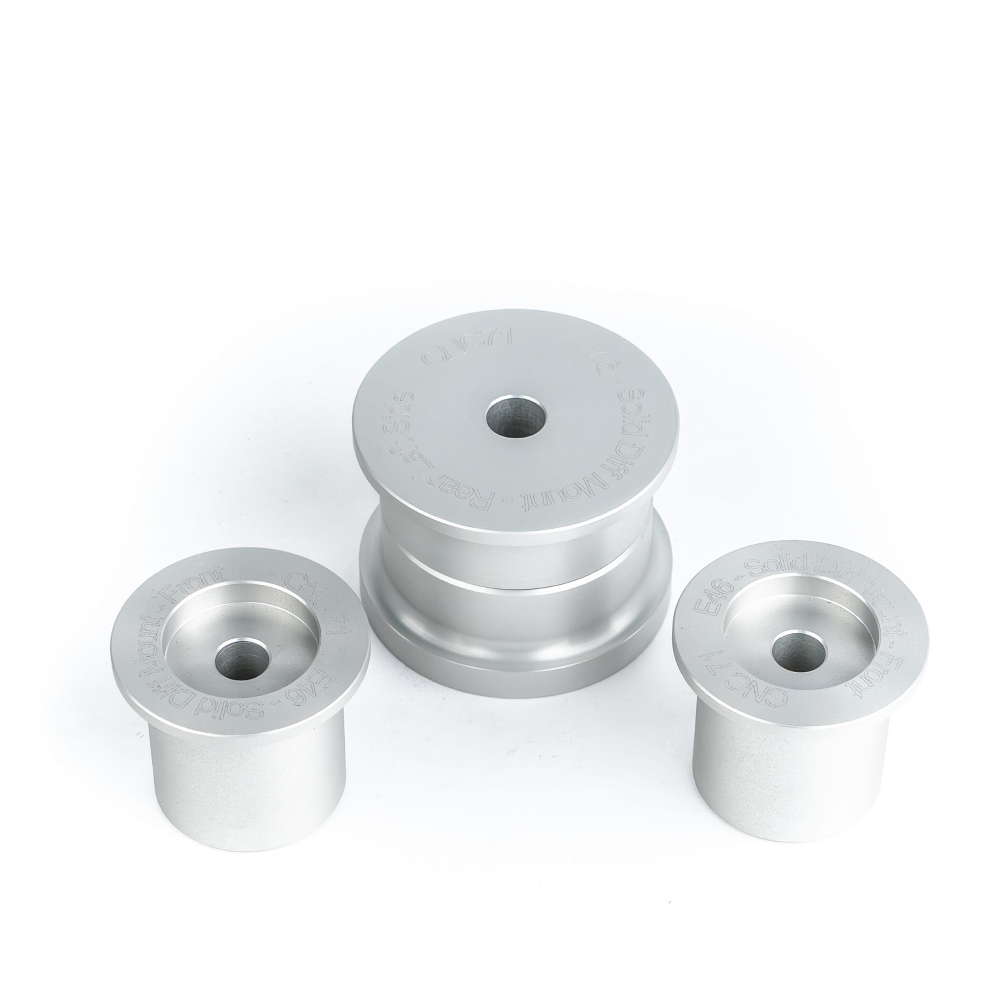 CNC71 Differential solid aluminum bushings set BMW E46