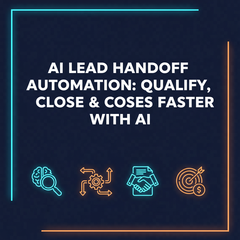 AI Lead Handoff Automation: Qualify, Route & Close Sales Faster with AI