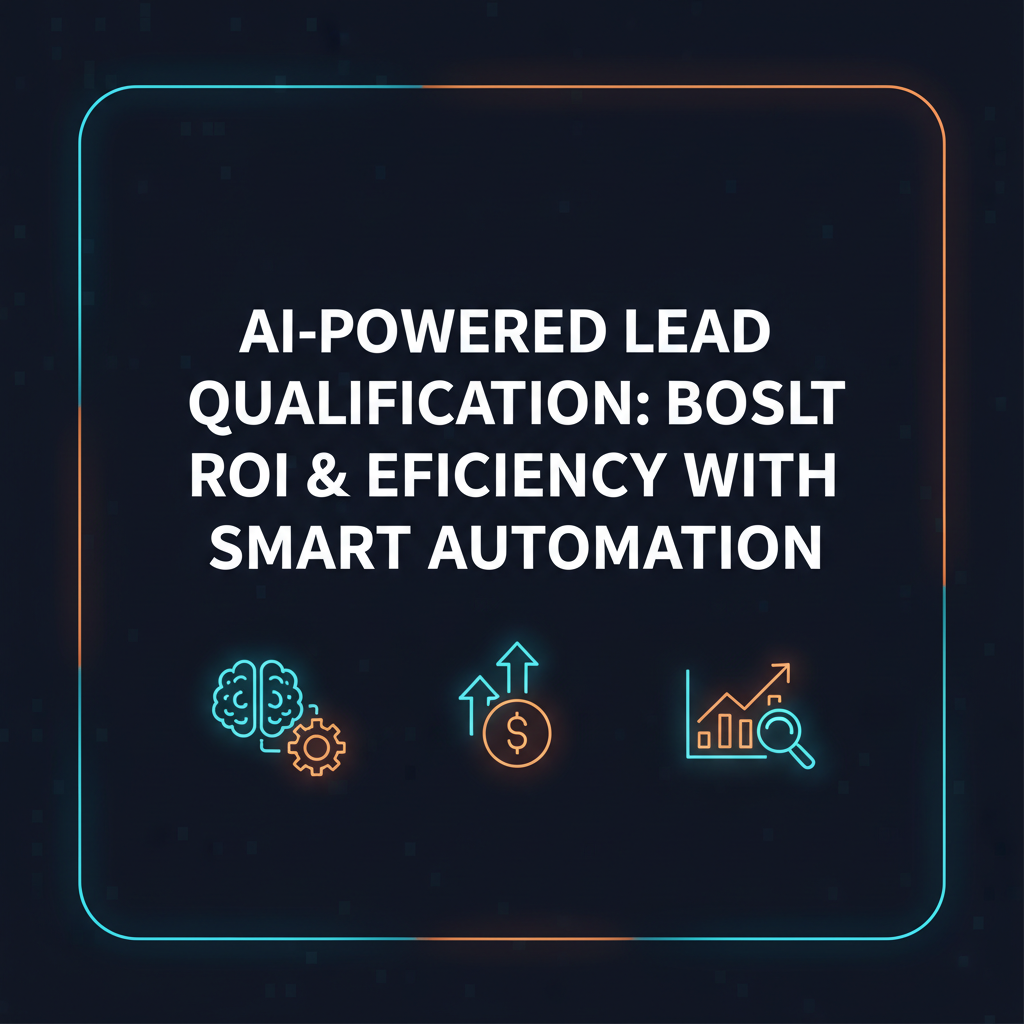 AI Lead Qualification: Boost Sales ROI & Efficiency