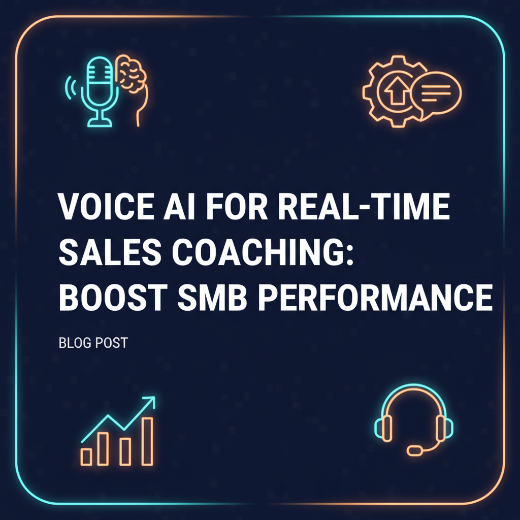 Voice AI for SMB Sales: Real-Time Coaching, Boost Win Rates & Sales Performance