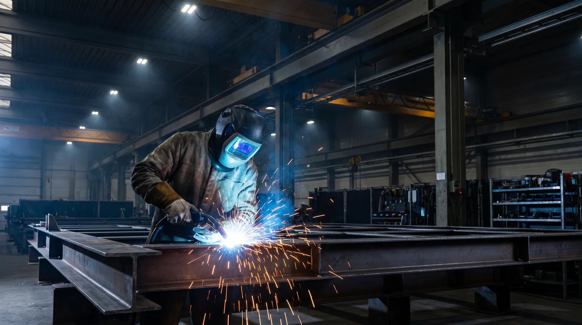 Expert welder at McElwain Industries