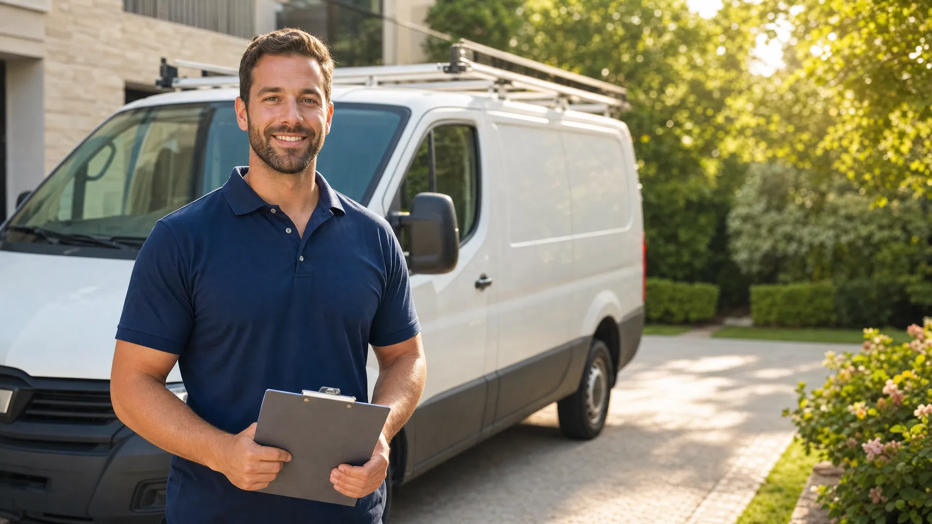 Service contractor on site
