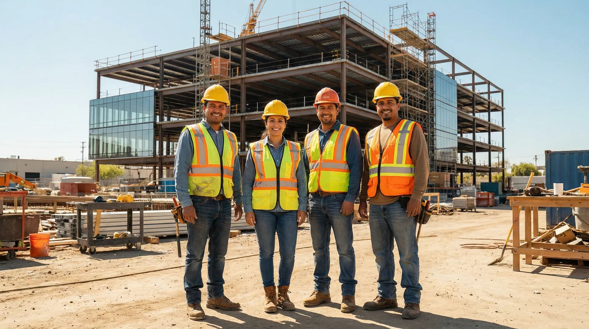 Equipo de contratistas latinos