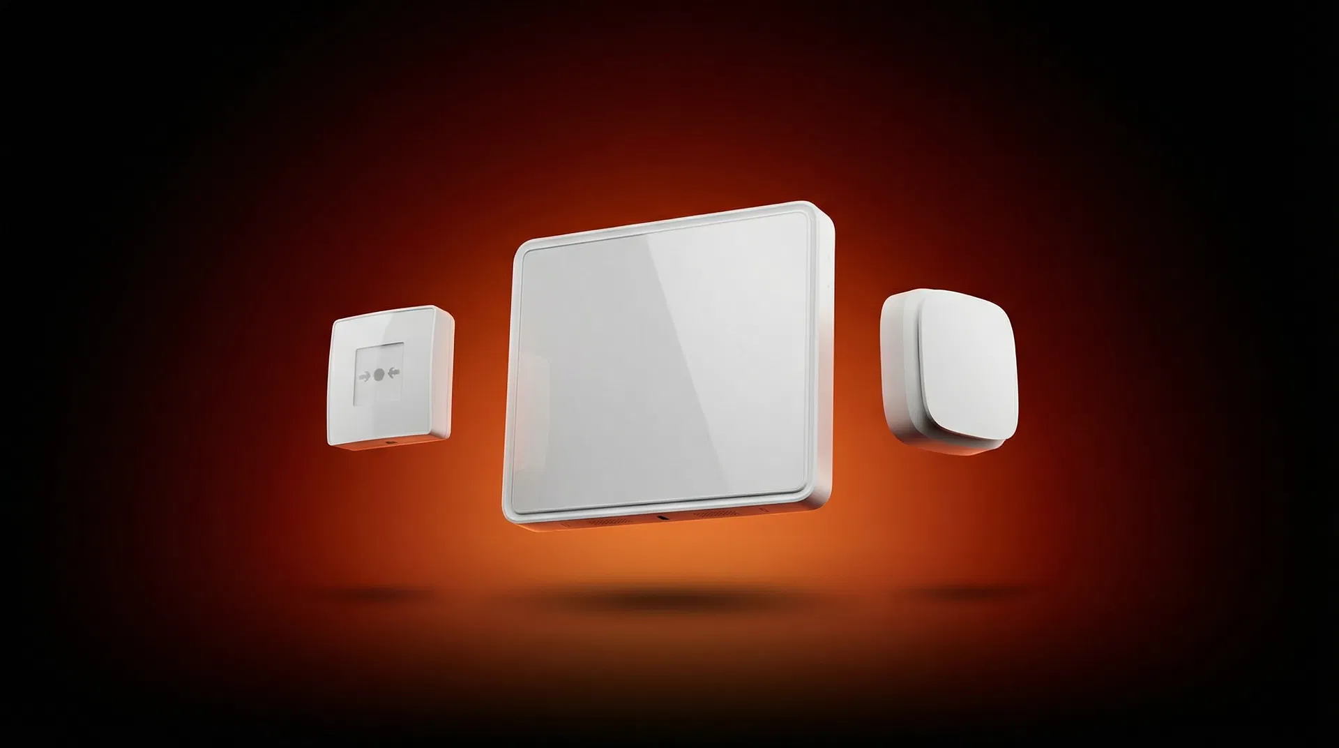 Ajax Hub 2 Plus Zentrale mit FireProtect 2 Brandmeldern – kabelloses Brandmeldesystem