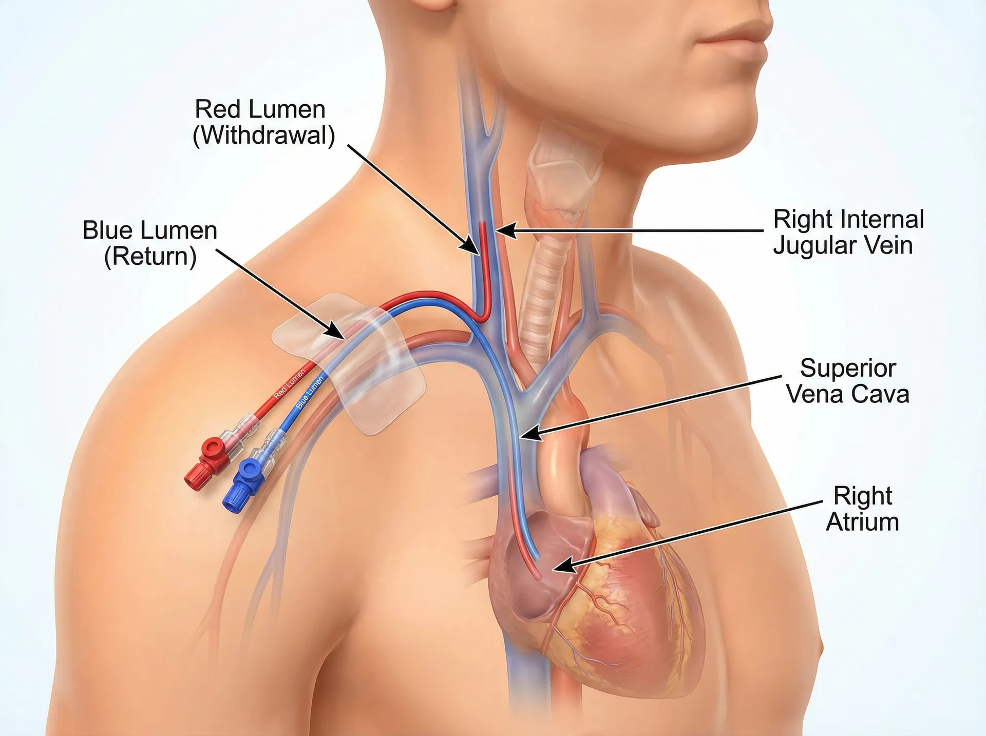 القسطرة الوريدية المركزية