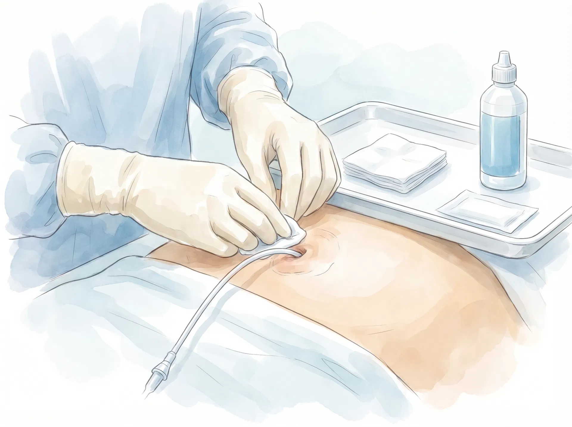 العناية بقسطرة الغسيل البريتوني