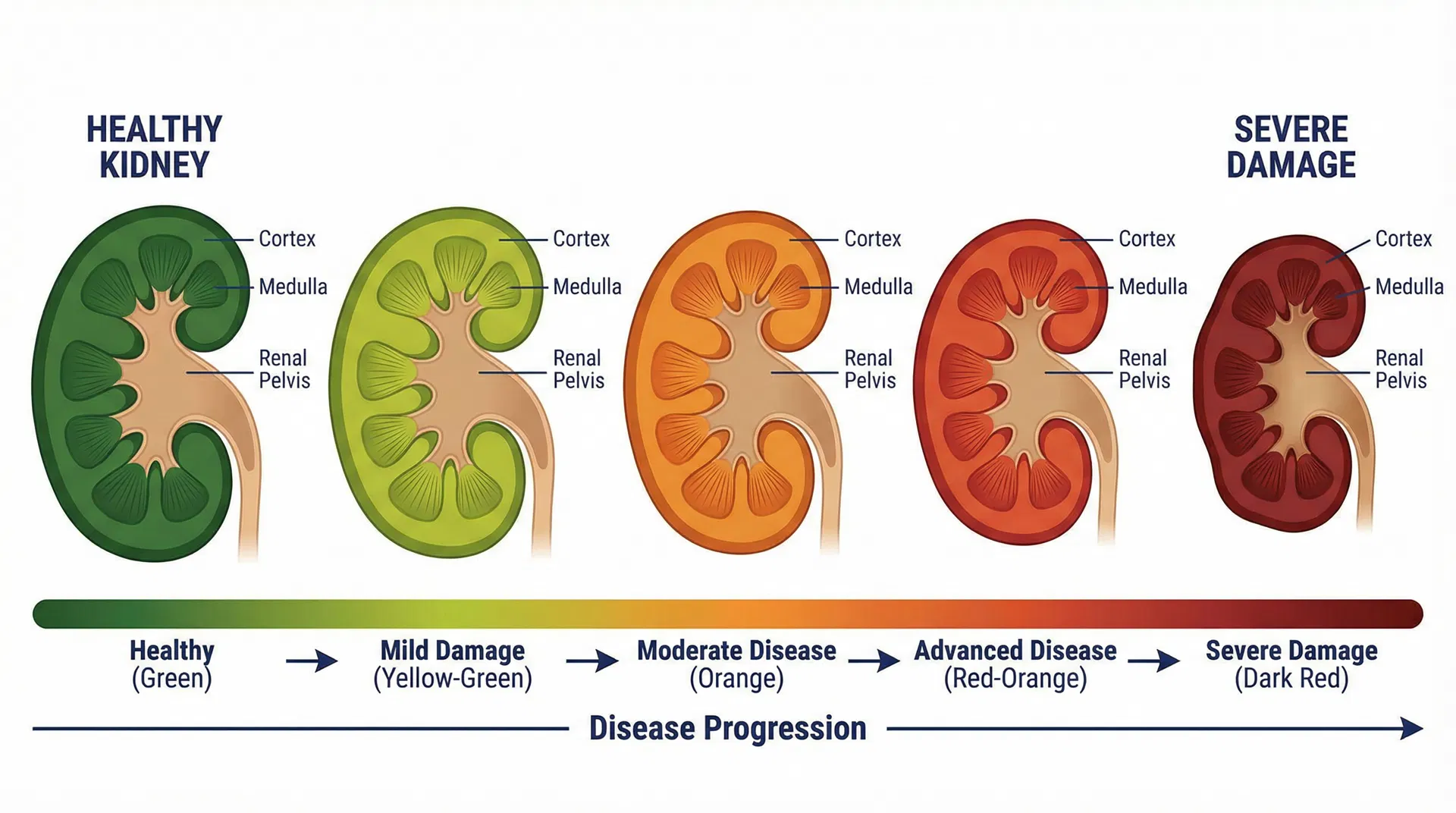 مراحل مرض الكلى