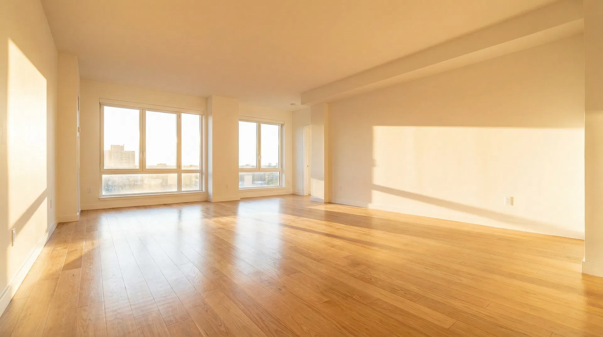 Frisch entrümpelter, sauberer Raum