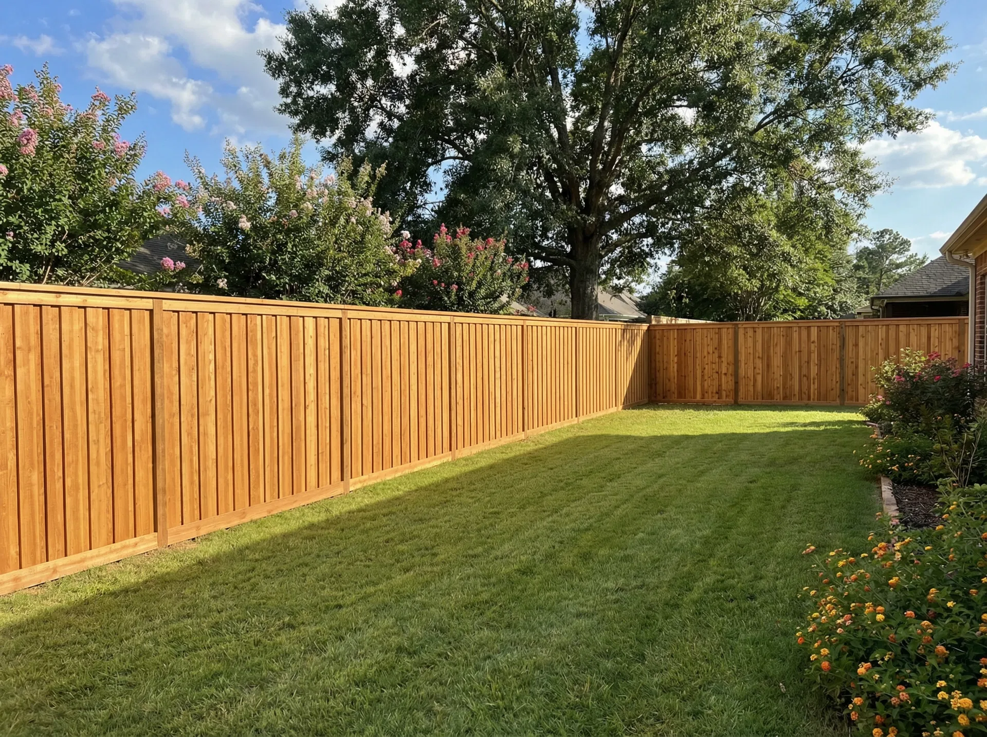 Custom wood privacy fence installation in Central Mississippi