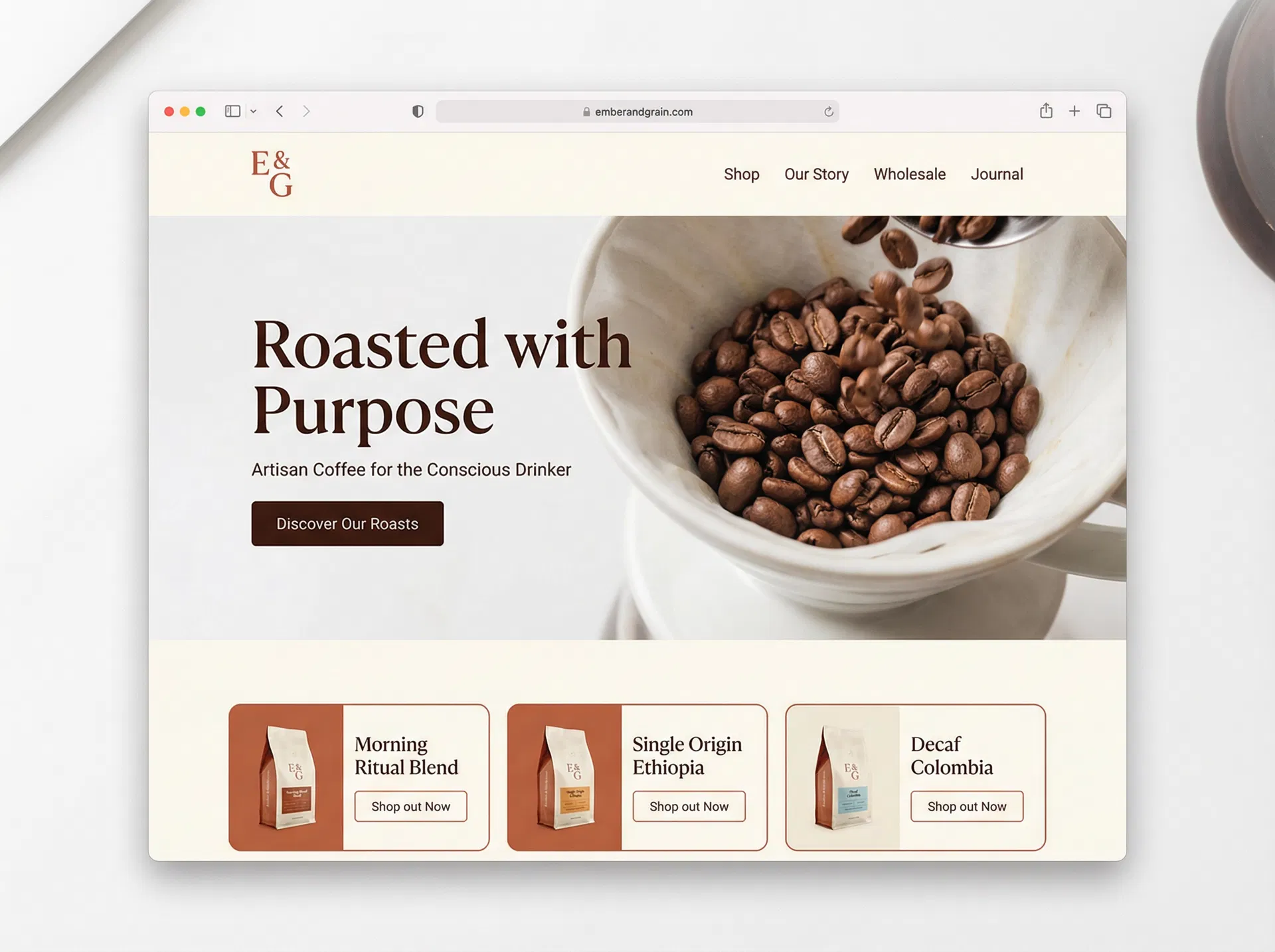 Ember & Grain redesign