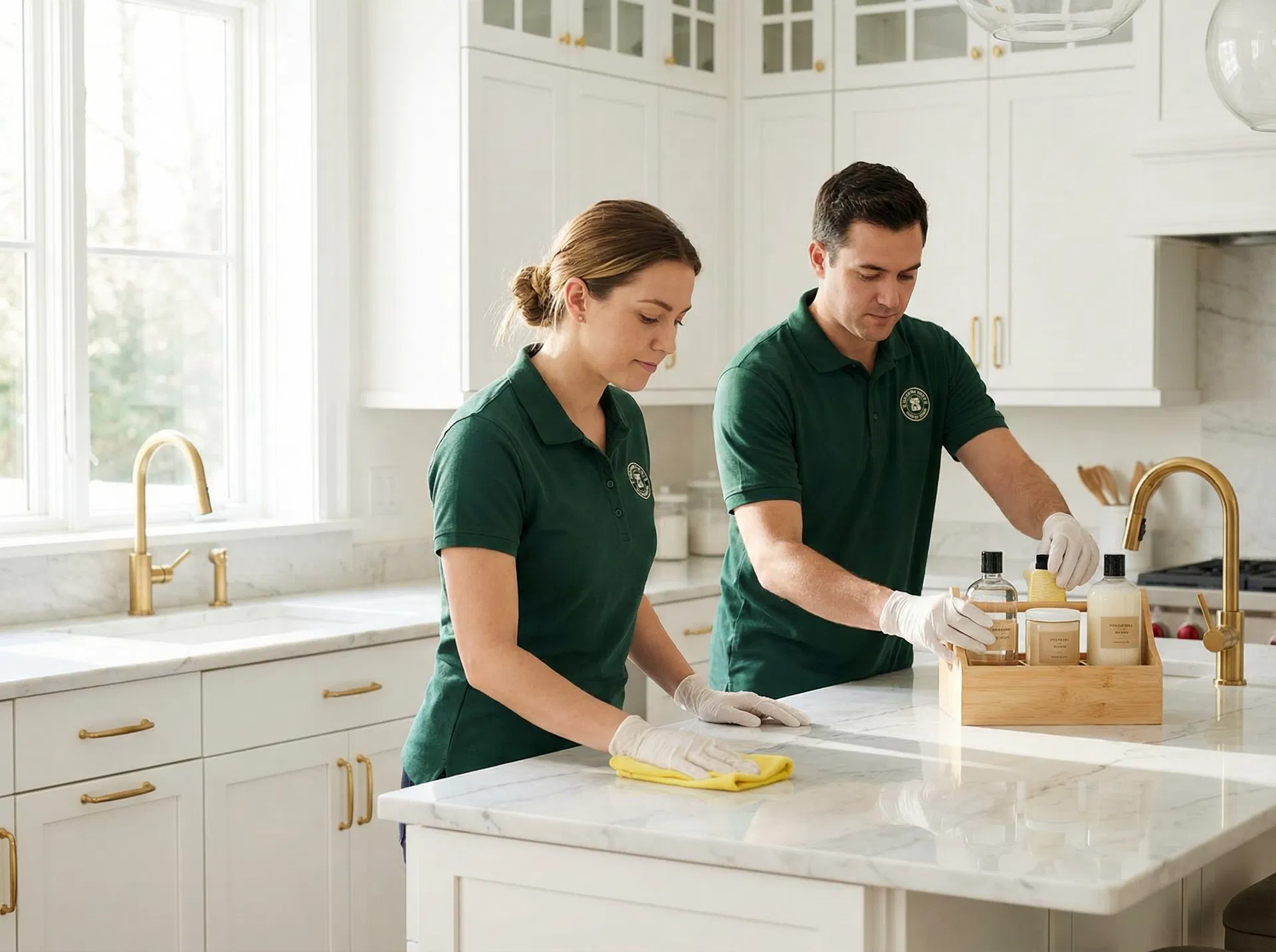 OCS professional cleaning team in action