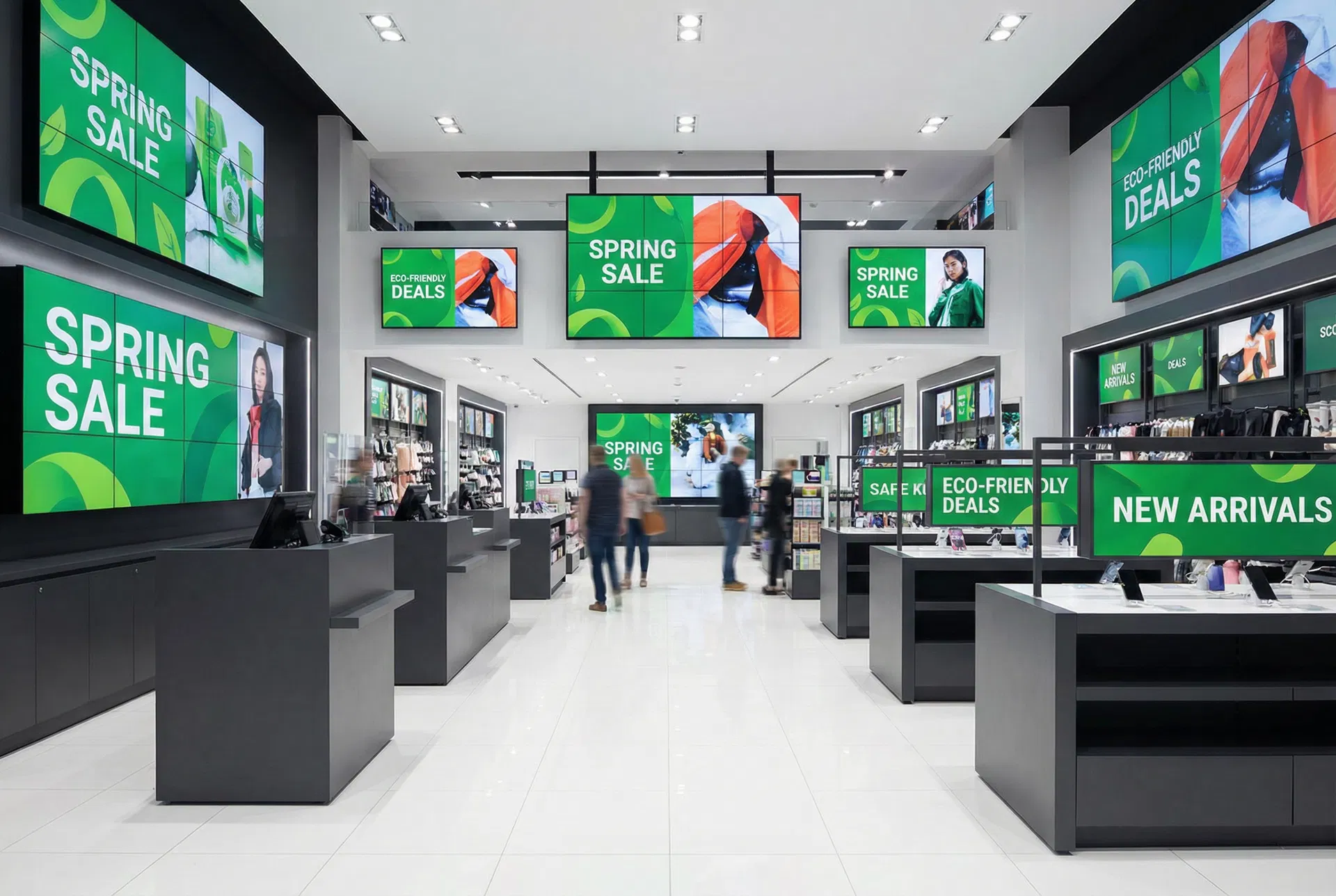 Retail digital signage network