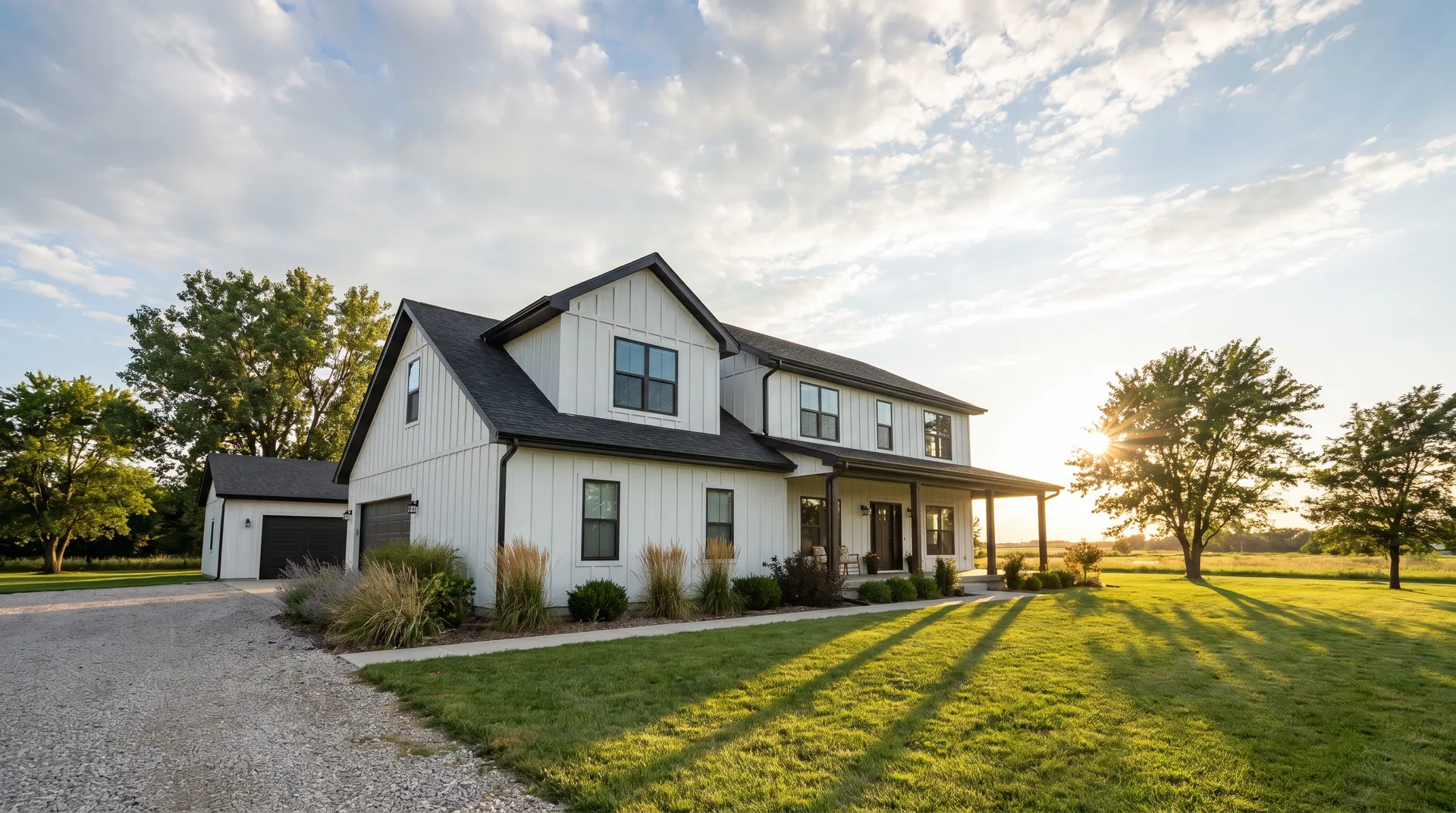Beautifully painted home exterior