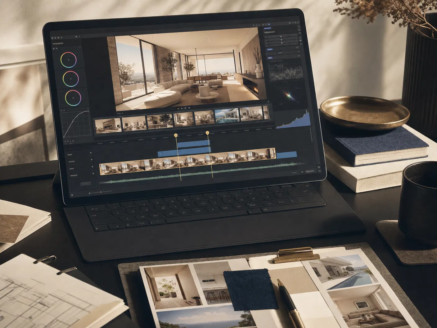 Edited and refined marketing videos visual