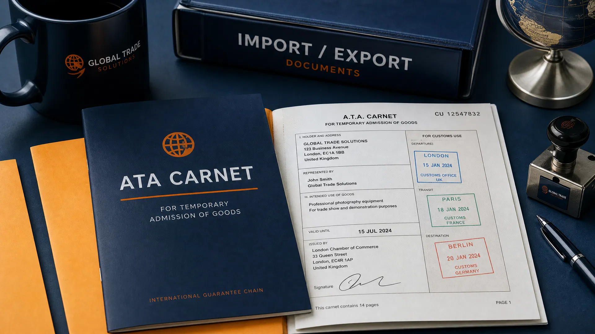ATA Carnet document for temporary admission of goods — Cyprus customs