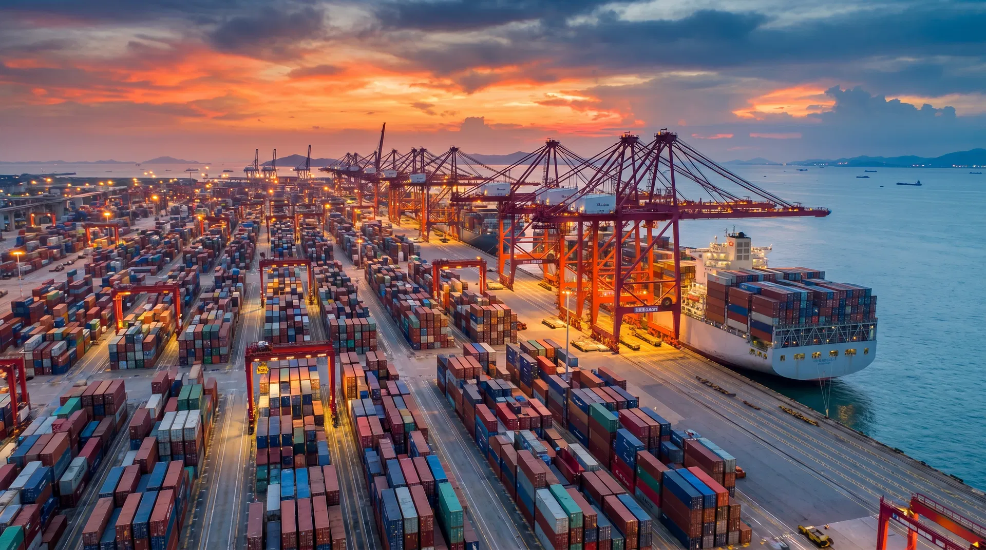 Container ship arriving at Limassol Port with cargo from China — customs clearance Cyprus