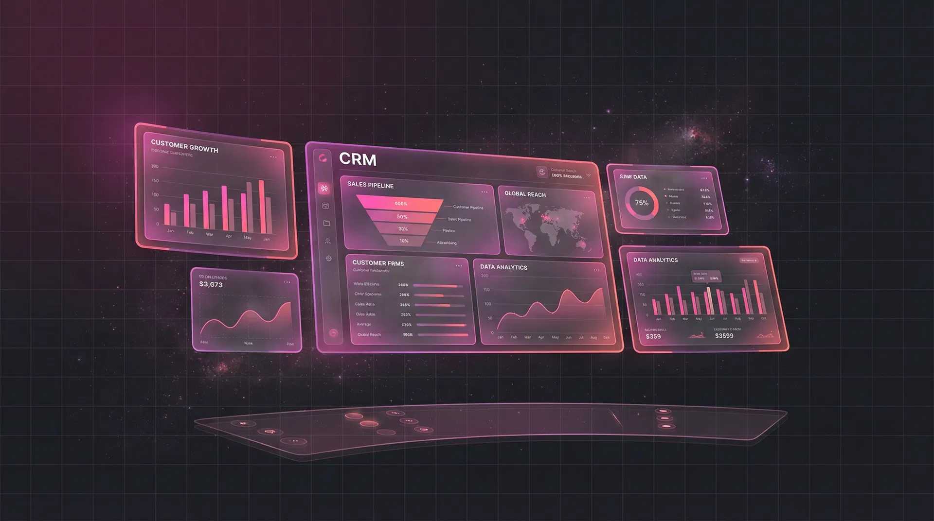 Dashboard Attraxion Pro — plataforma CRM all-in-one para PMEs