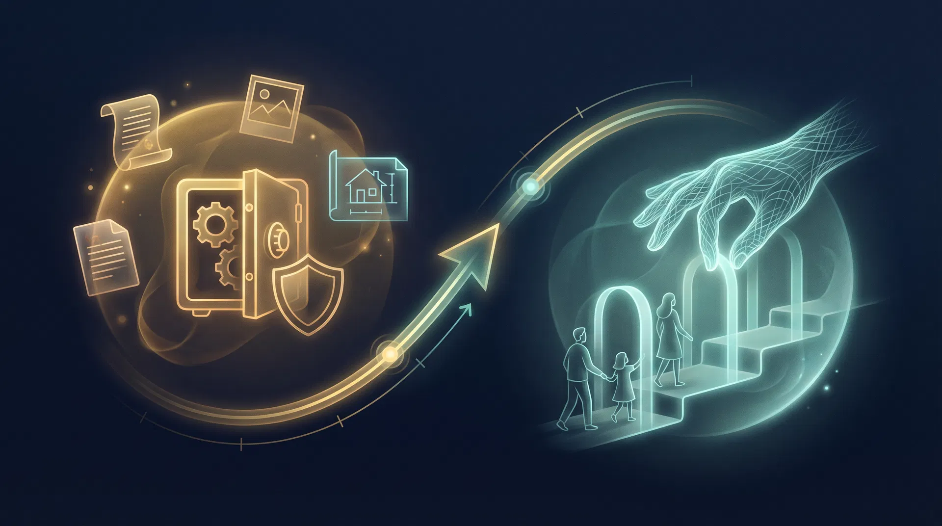 AI Legacy Concierge — vault preparation while alive, beneficiary support after death