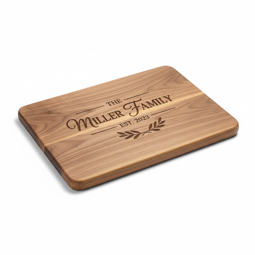 Personalized Engraved Cutting Board (Hardwood)