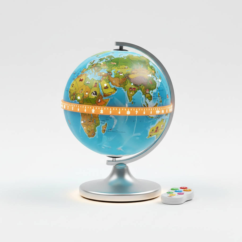 Interactive Globe for Kids with Light-Up Features
