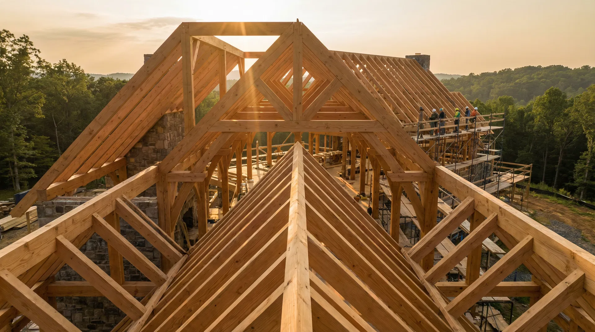 How Timber Frame Roof Systems Work in Virginia