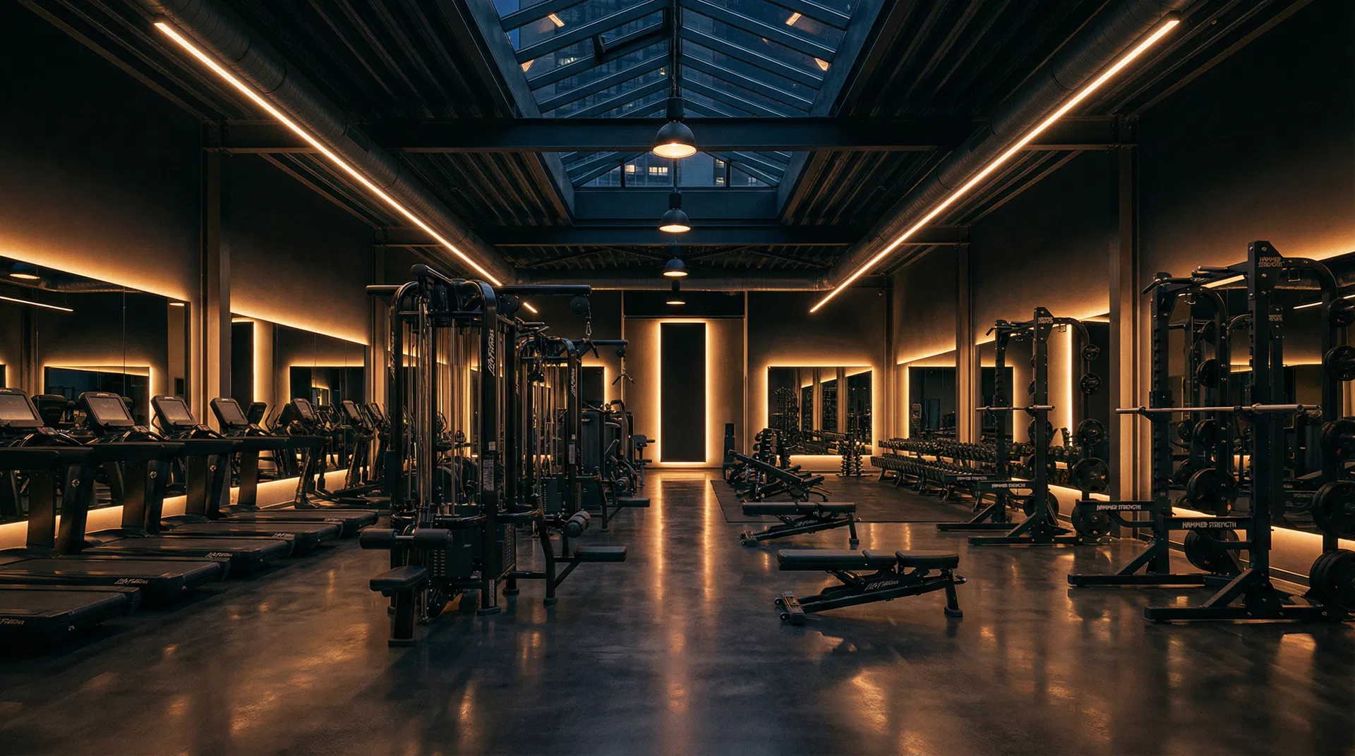 Premium gym interior