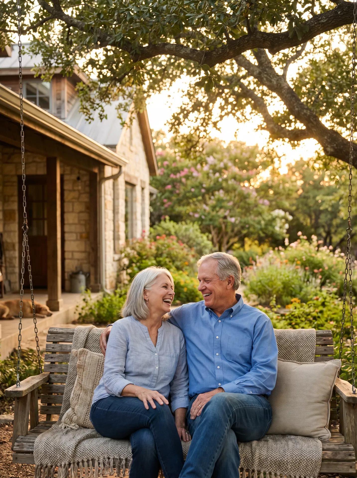 Happy retired couple enjoying their protected retirement