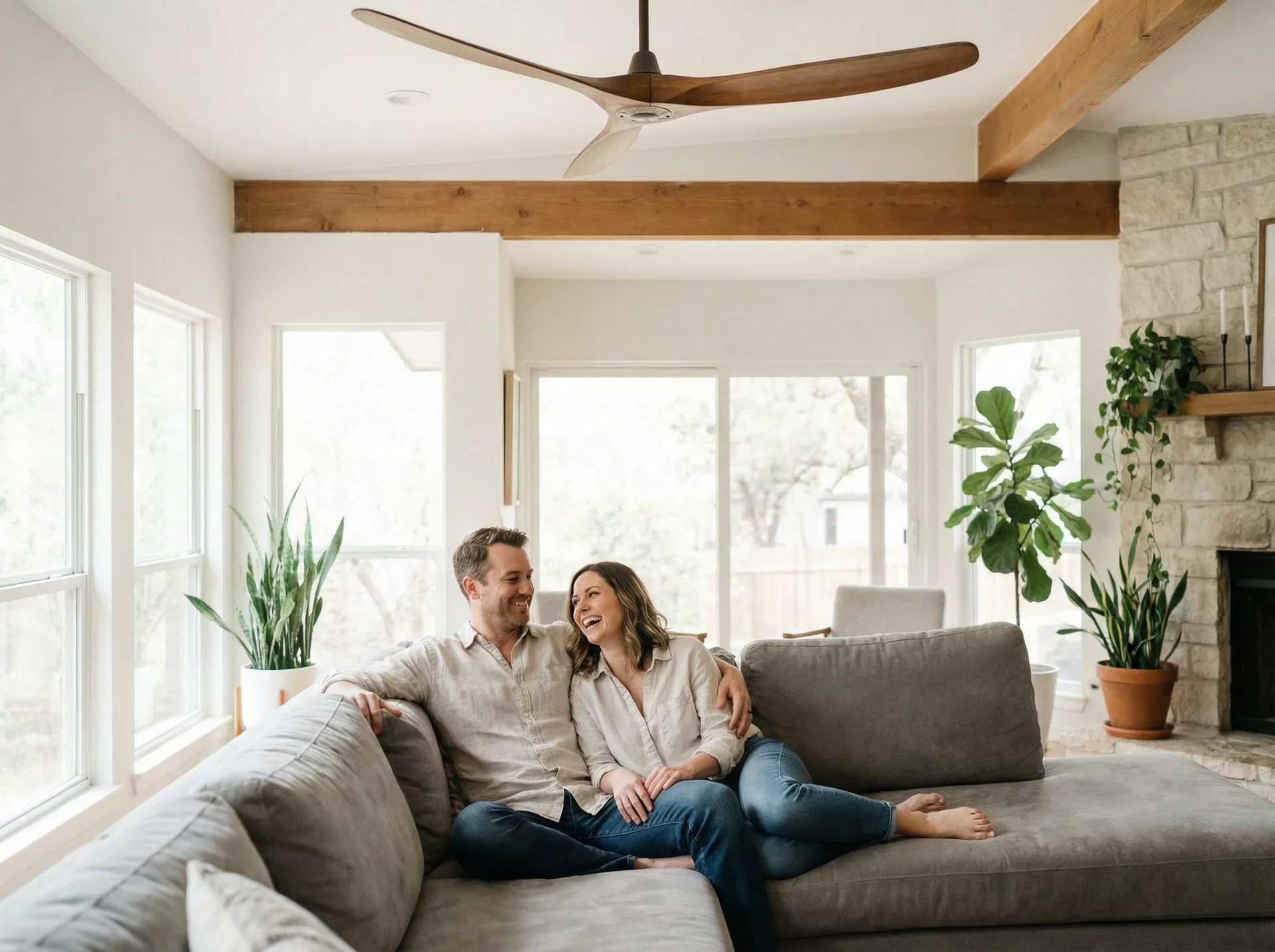 Happy Austin homeowner