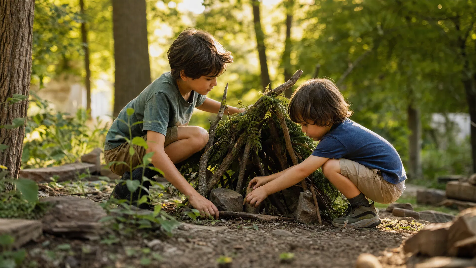 The 10-Minute Backyard "Mountain" Challenge: Screen-Free Play in Your Own Backyard