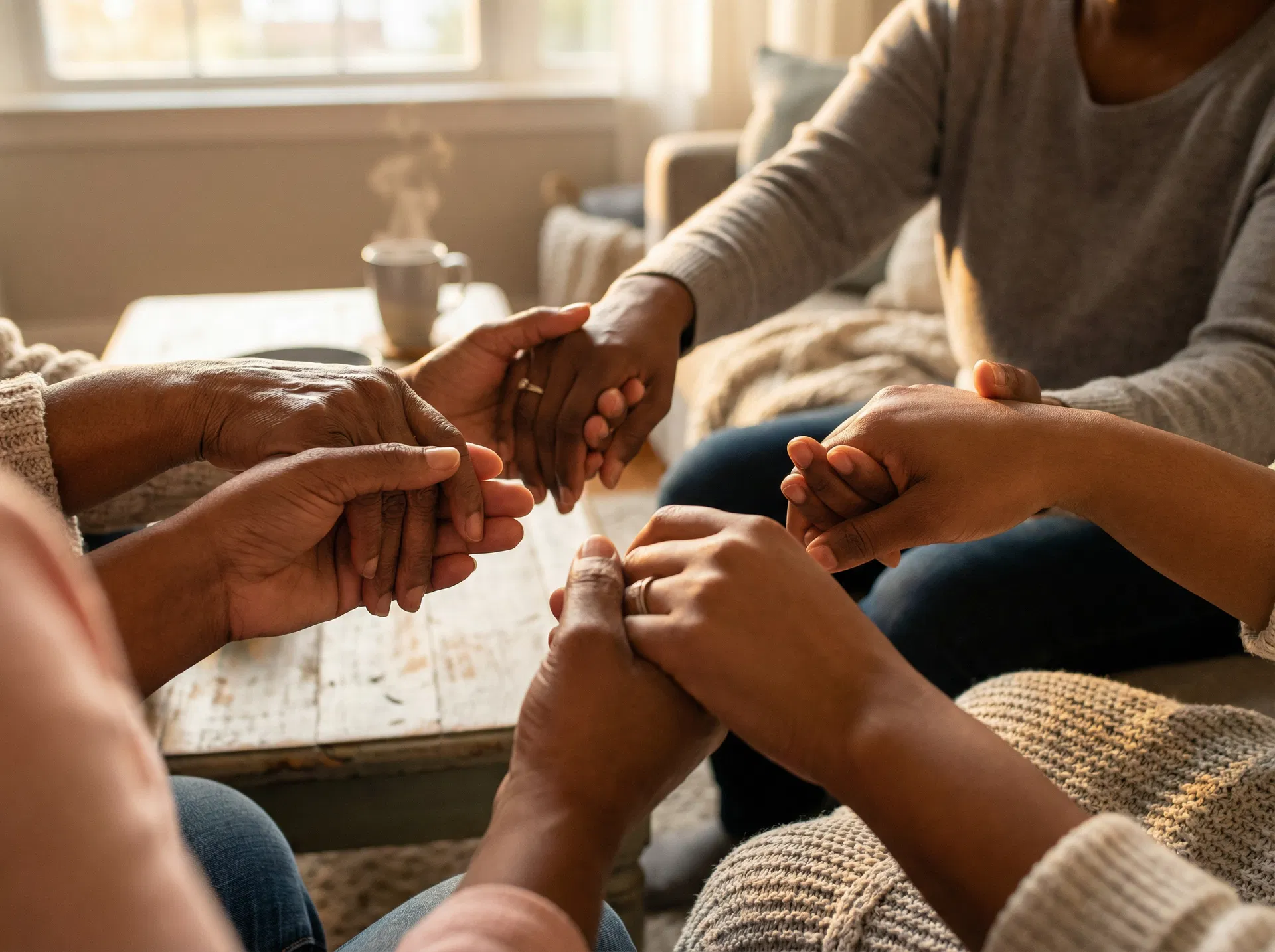 Hands joined together in prayer