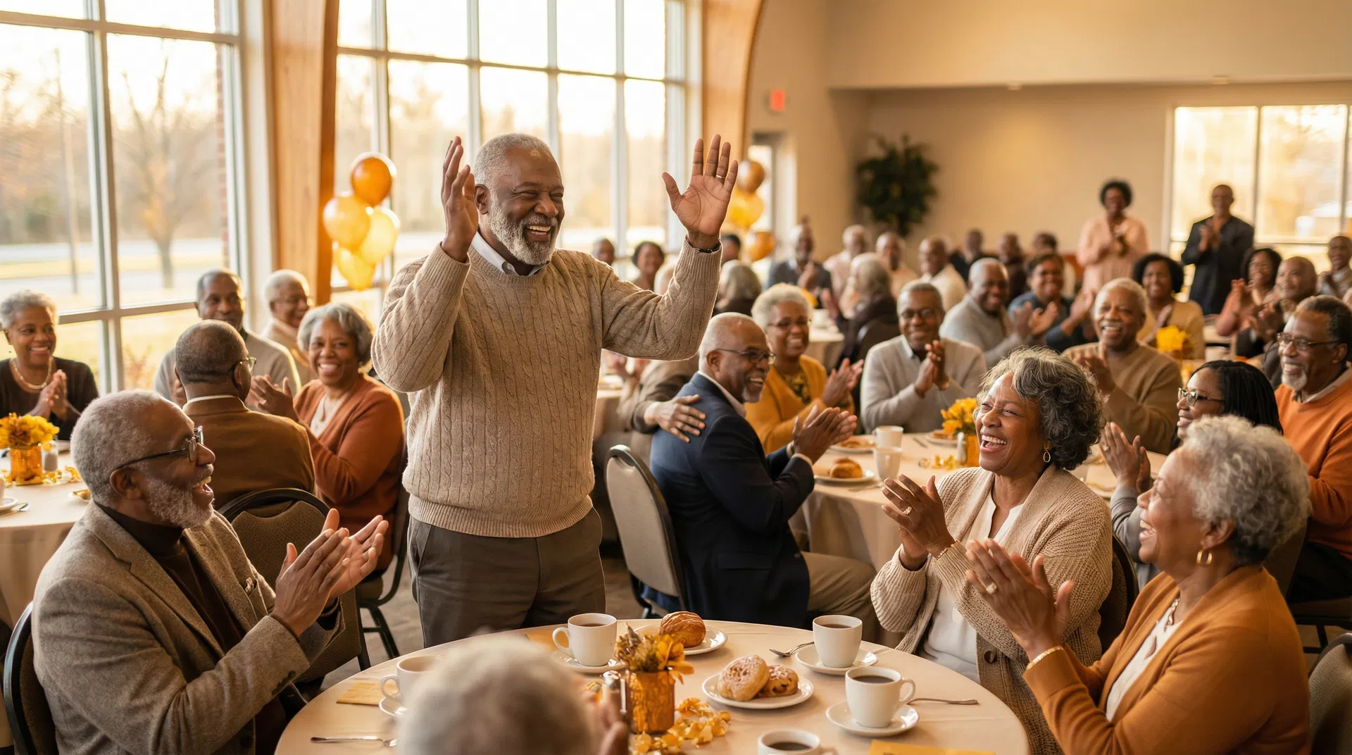 PrimeTime seniors celebrating together