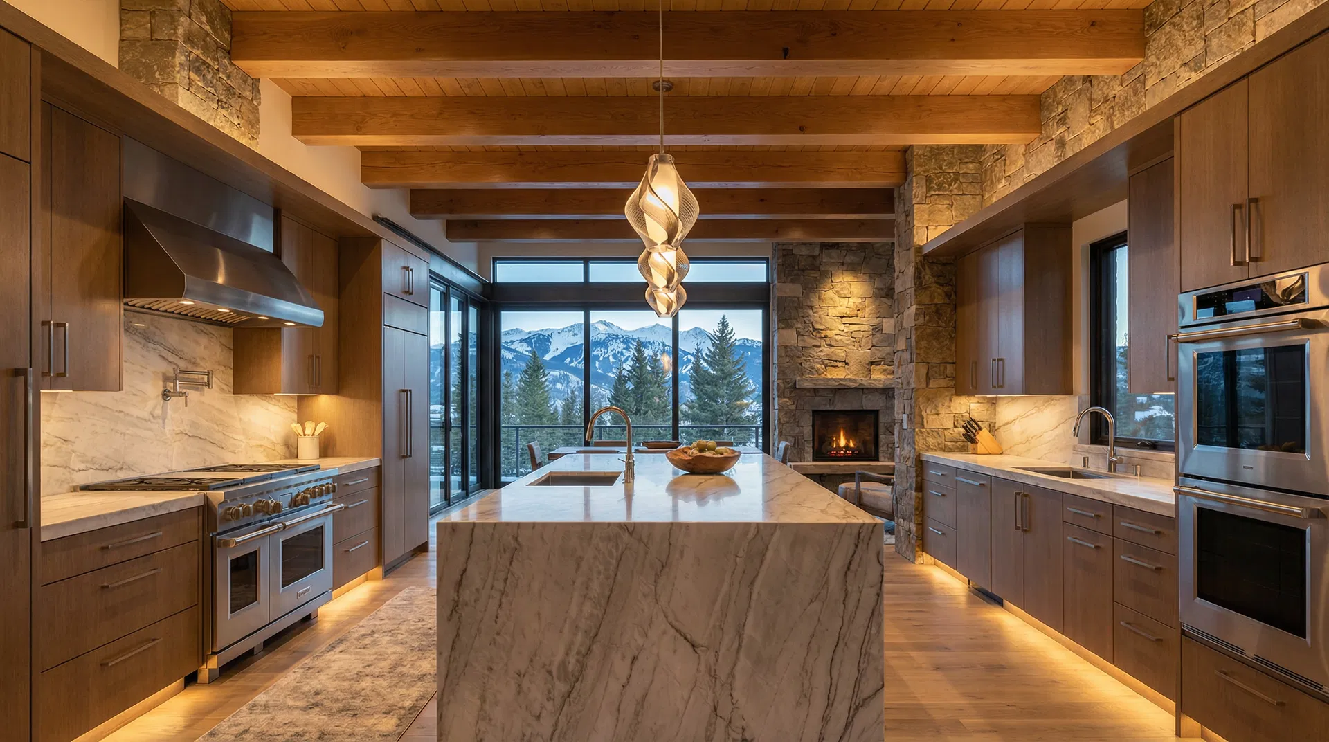 Luxury kitchen remodel in Park City mountain home