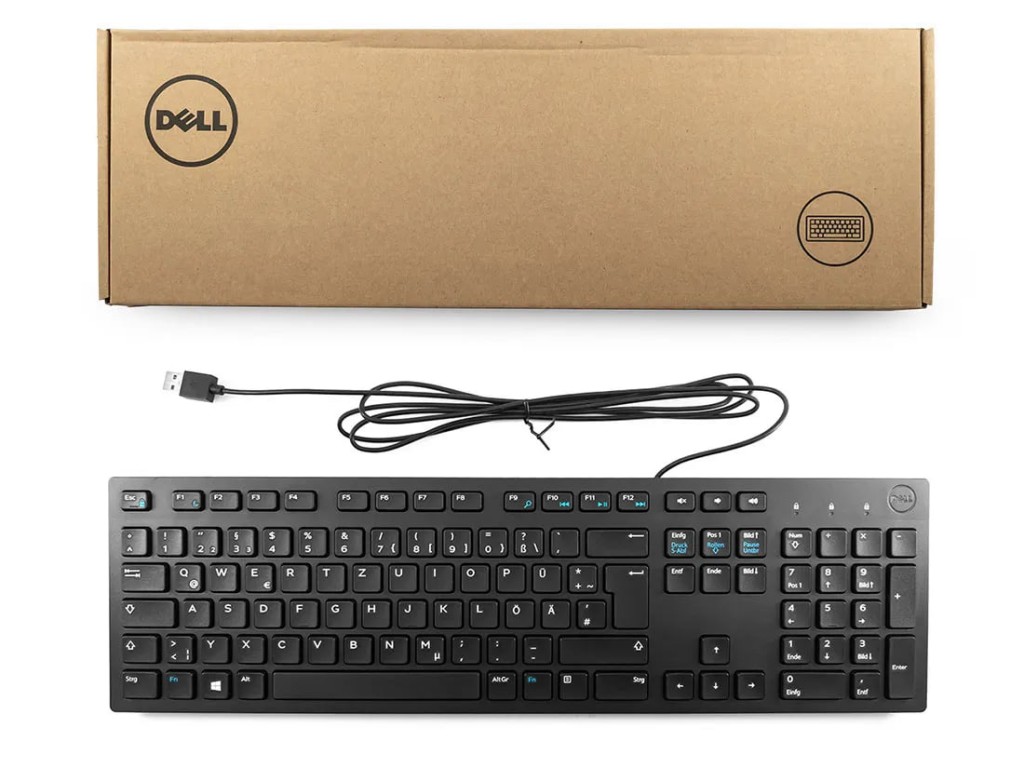 Keyboard English Dell Multimedia KB216 USB - Black