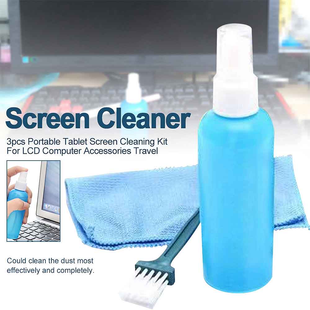3in1 Screen Cleaning Kit for Laptops, Mobiles, LCD, LED, Computers, TV