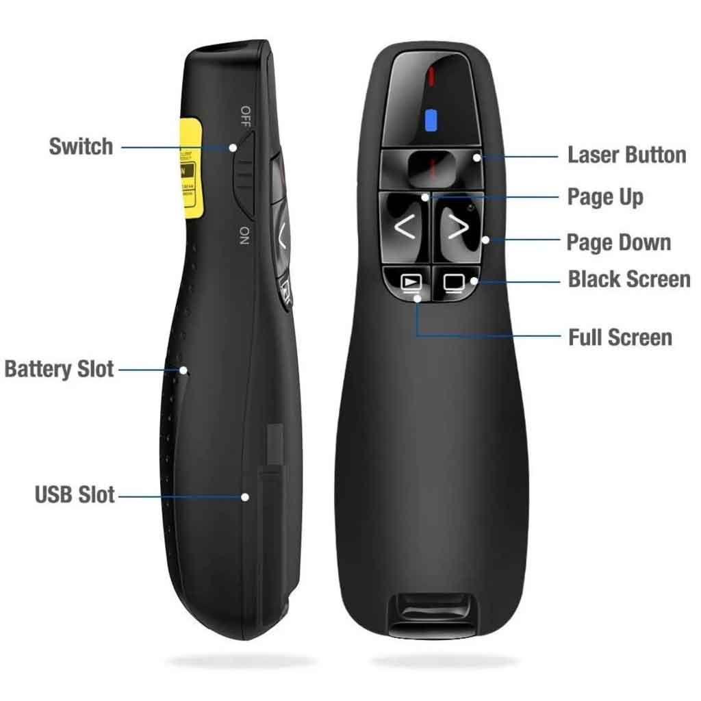 Pointer Wireless Presenter Remote Controller