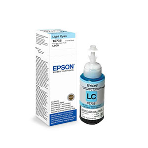 Genuine Epson T6735 Light Cyan Ink Bottle (C13T673500) - Vibrant, Long-Lasting Prints for EcoTank Printers by Epson - Buy online at Sombot Computer