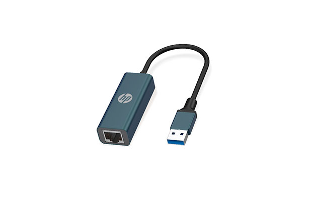 HP Ethernet Adapter USB 3.0 to 10/100/1000Mbps RJ45 LAN Wired Adapter, Black (DHC-CT101)