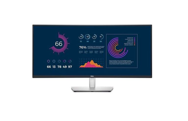Dell 34" P3424WE LCD Monitor Curved USB-C Hub With (3440x1440) HDMI (HDCP 2.3)- 3Years