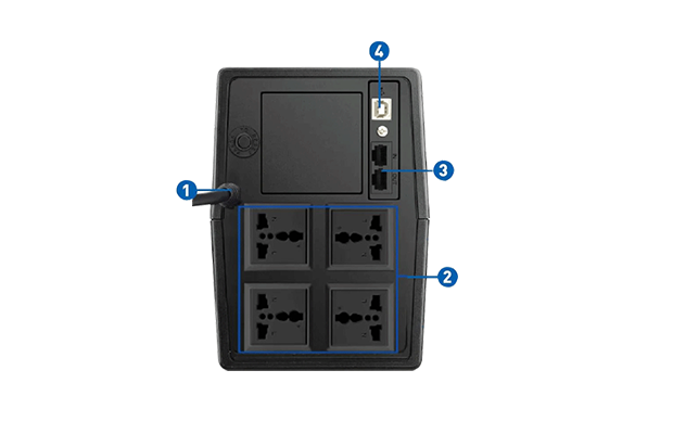 UPS Prolink 1250VA PRO1202SFCU Line Interactive (Fast Charging) (2Y Parts) (Noted:12M battery Warranty) 2