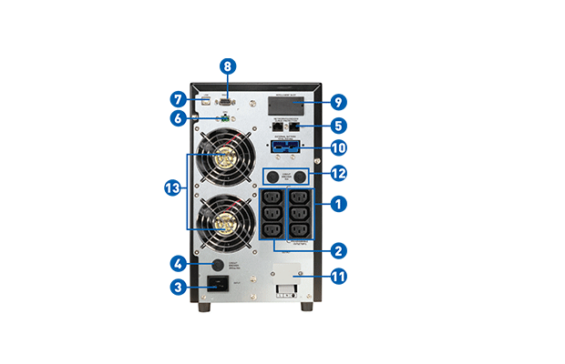UPS PROLINK 3KVA PRO803-ES Online , LCD, 6xIEC & terminal, USB, RS232 port, PF0.9 (battery 9AHx6) 2Y 2