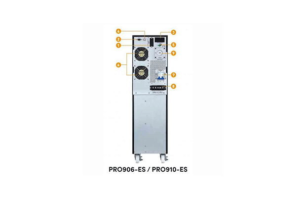 UPS PROLINK 6KVA PRO906-ES, Online LCD, USB, RS232 port, PF0.9 (battery 9AHx16) 2Y 2