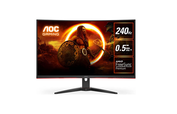 Monitor Gaming AOC 31.5” C32G2ZE Curved Full-HD (192 x1080) 240Hz- (VA, HDMI, DP)-1Yr