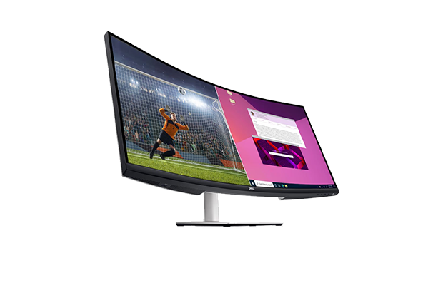 Dell 34 S3423DWC Curved USB-C Monitor With WQHD (3440x1440) 100Hz AMD FreeSync-SP (3Y) 2