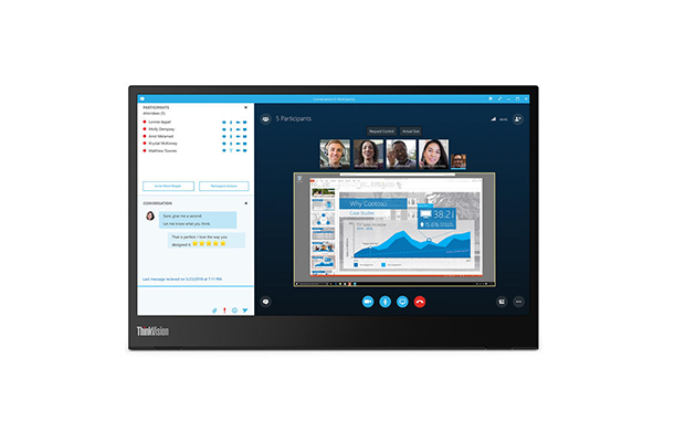 Lenovo ThinkVision M14 14" FHD Non-Touch LED Backlit LCD Monitor (1920x1080), 3-Years