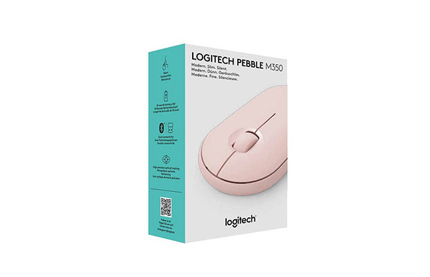 Logitech Pebble M350 Wireless Mouse - Rose (910-005601) 2