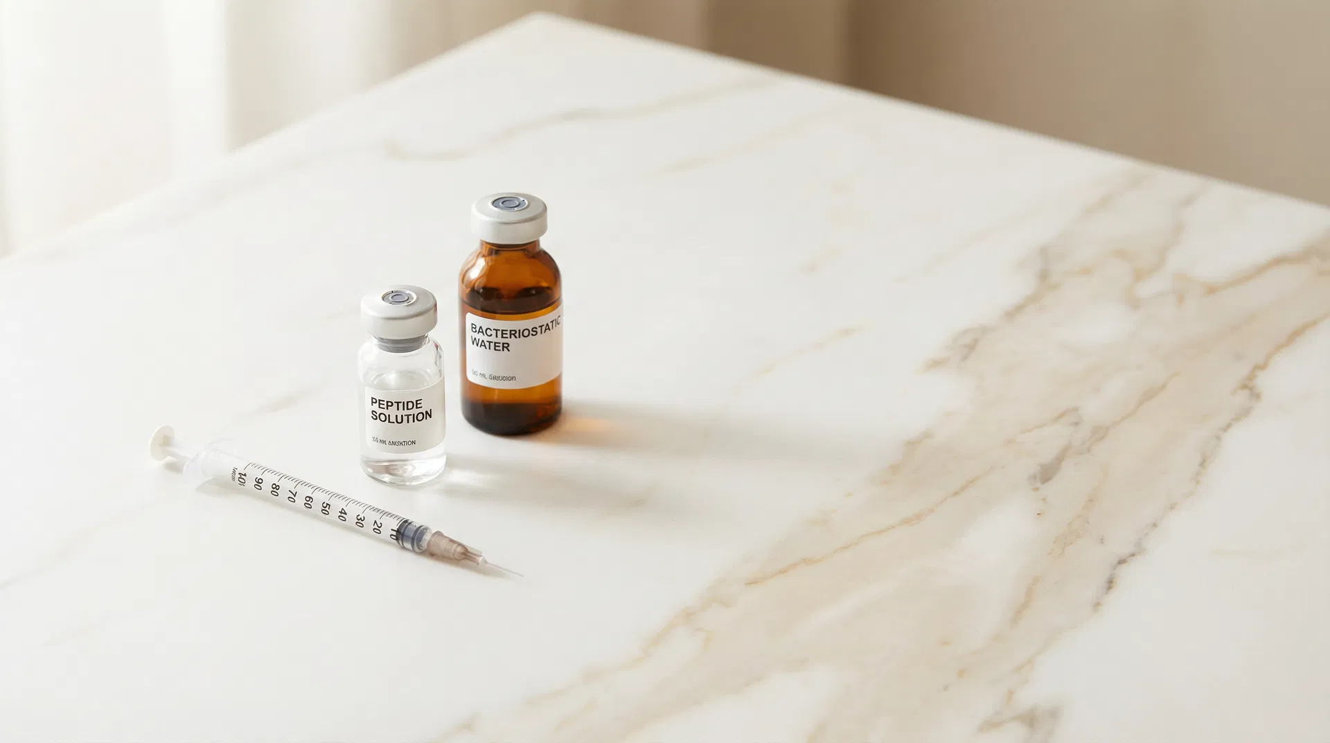 Peptide reconstitution supplies