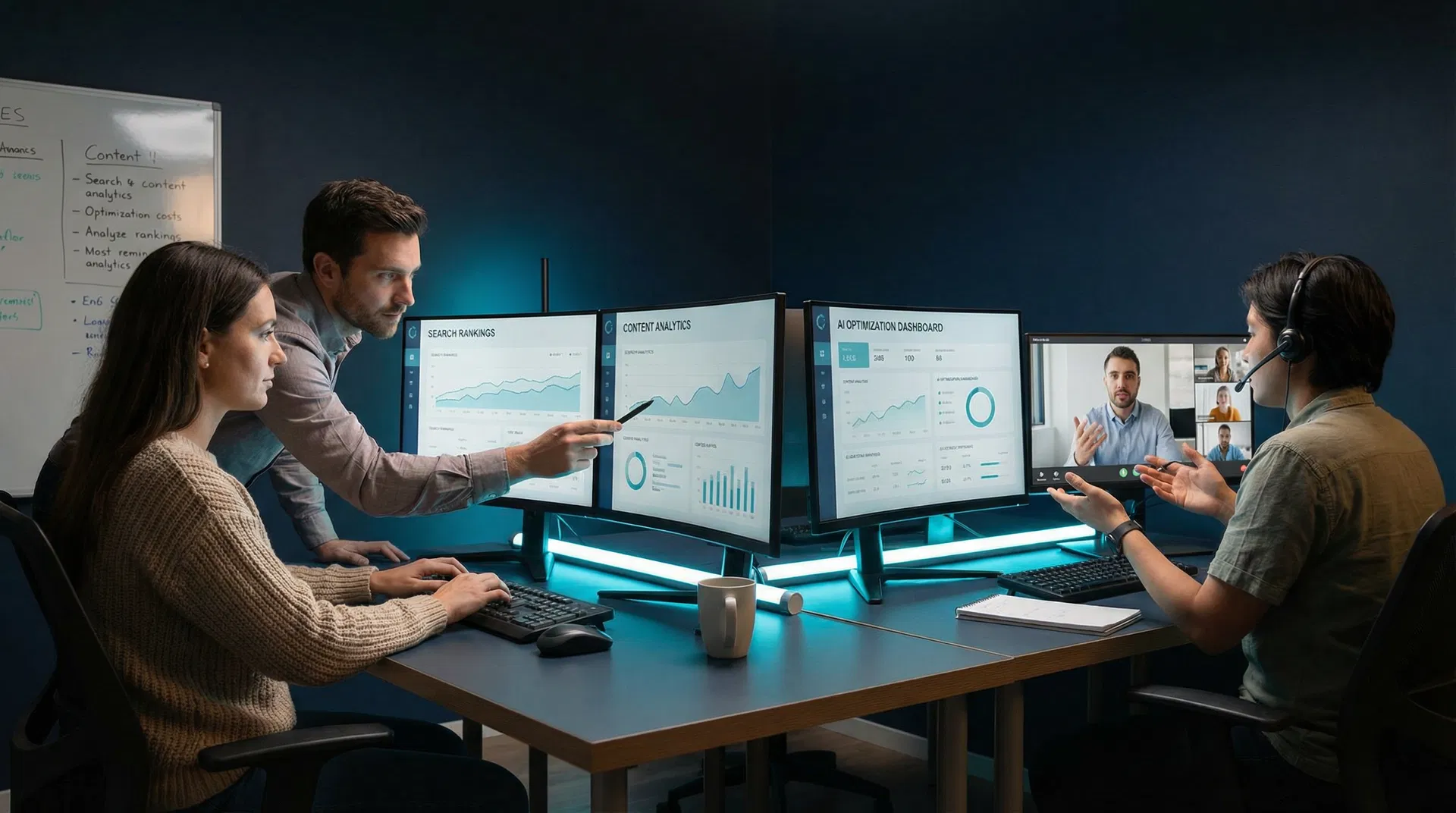 Your dedicated AI Search Pro team working on your strategy