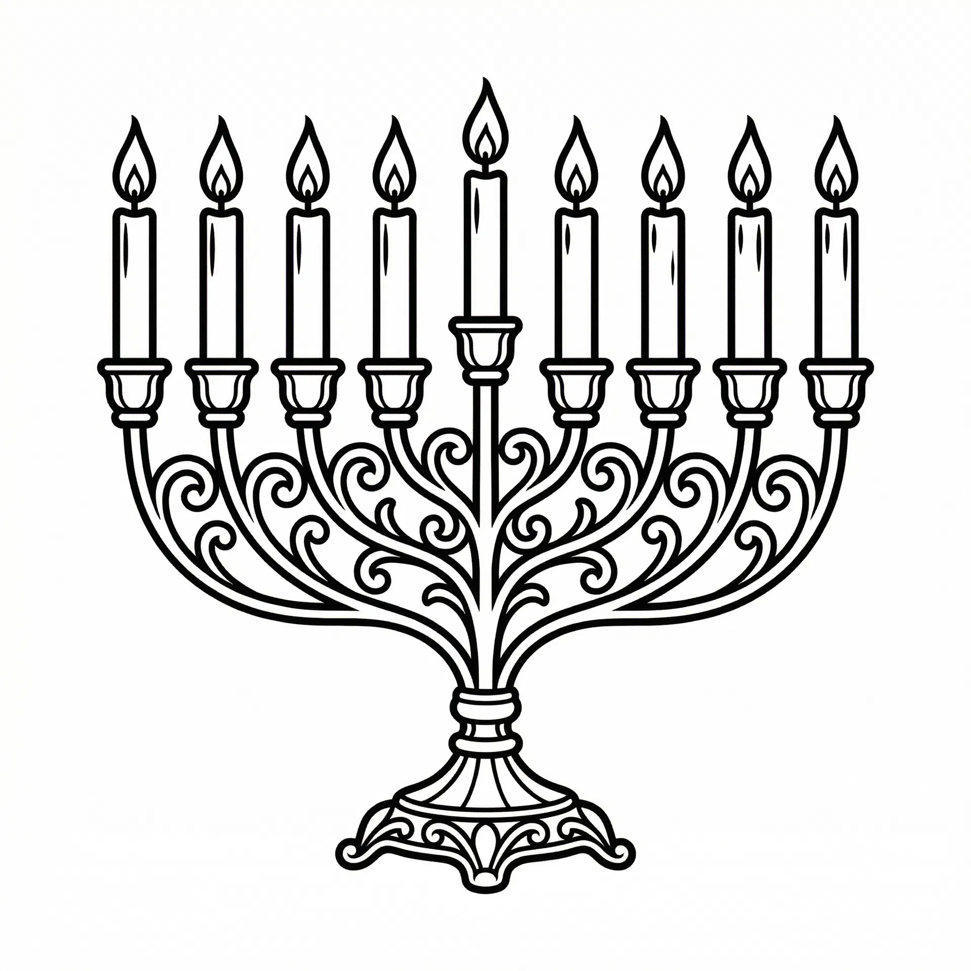 AI Generate Example - Menorah