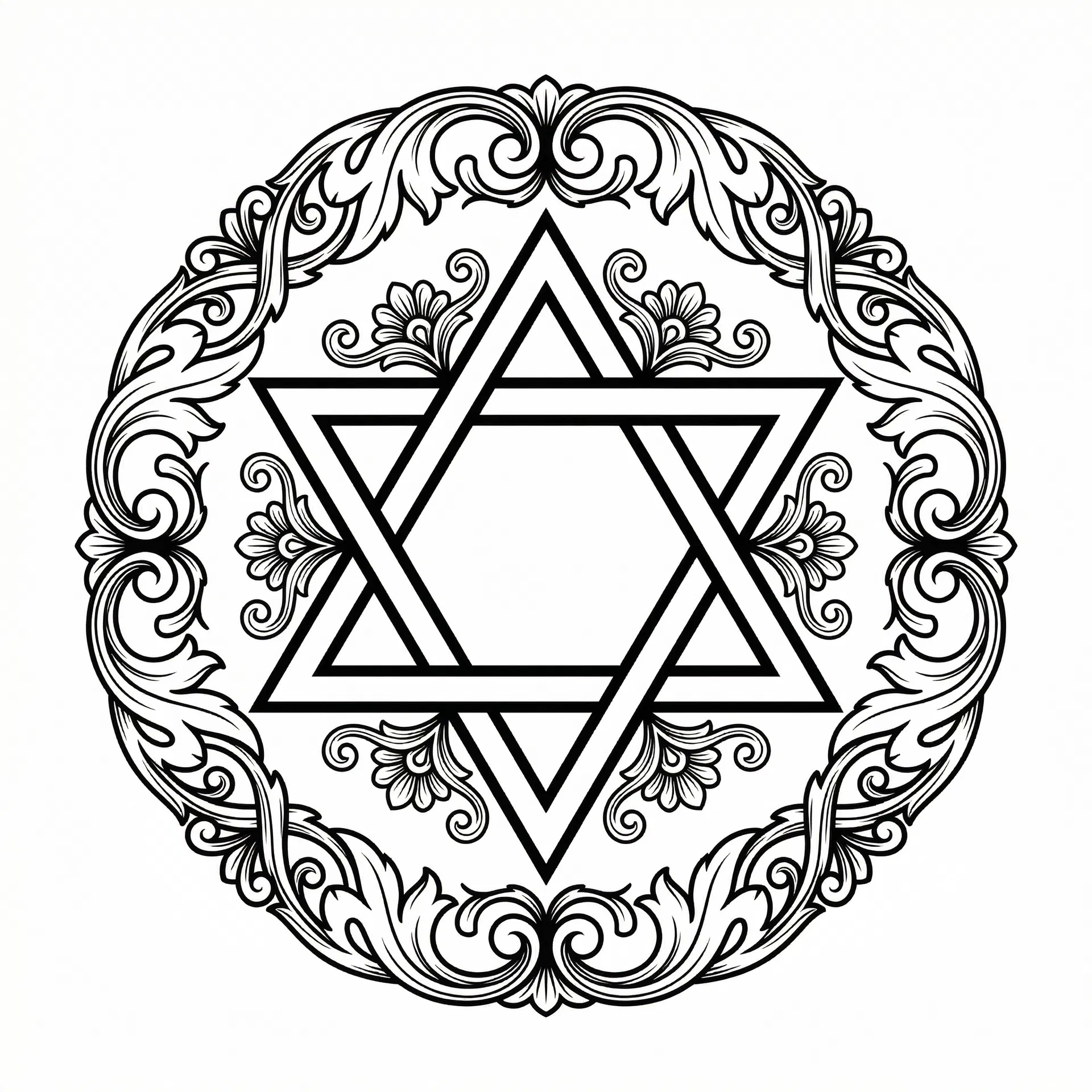 AI Generate Example - Star of David